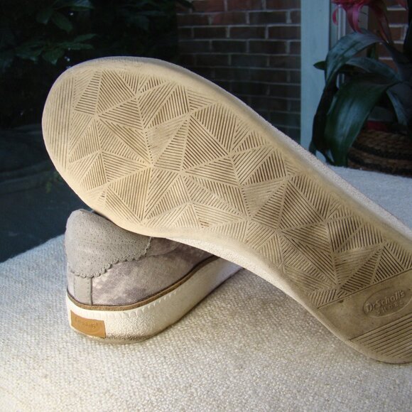 Dr. Scholls GREY SNAKE PRINT MICROFIBER seaside oxfords slip-on sneakers S 10.5 - Picture 7 of 8